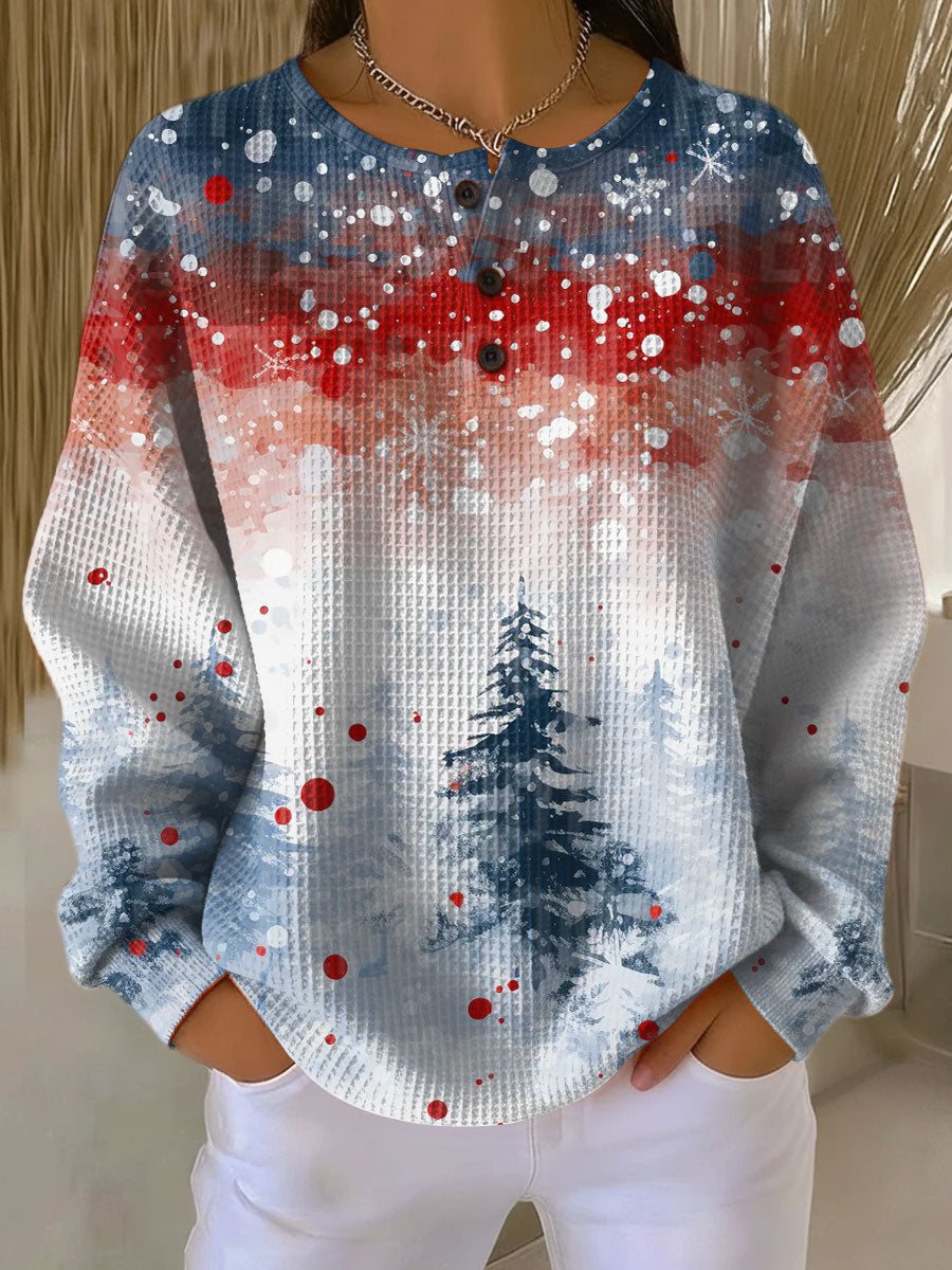 Alva™ – Christmas Sweater with Soft Pine Tree Pattern