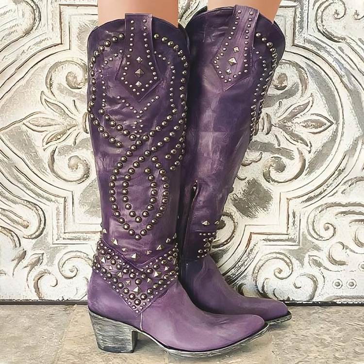 Bree | Western Knee-High Boots