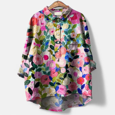 Kiara™ | Stylish Loose Fit Floral Blouse