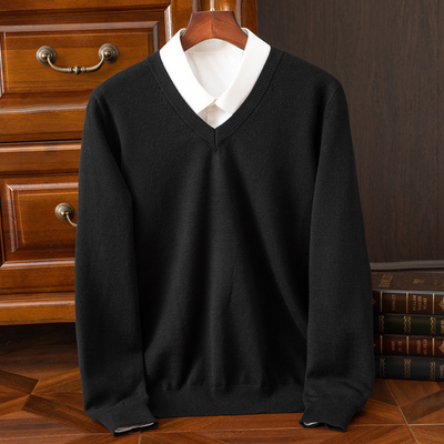 Evander - Cashmere V-Neck Jumper