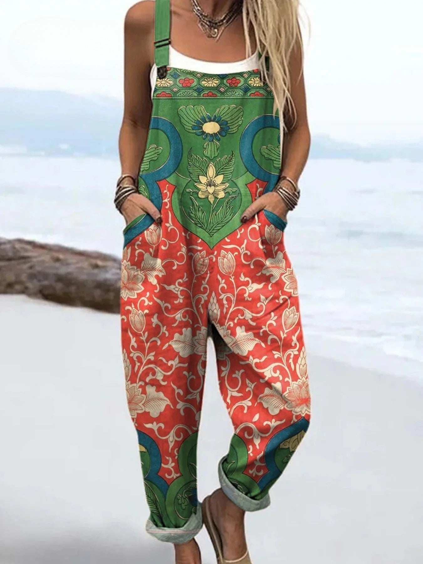 Sanne™ | Garden Bloom Boho Overalls