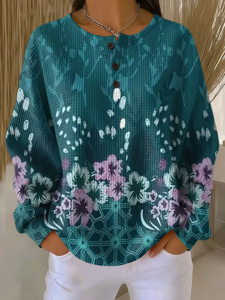 Nora™ – Sweater with Floral Pattern