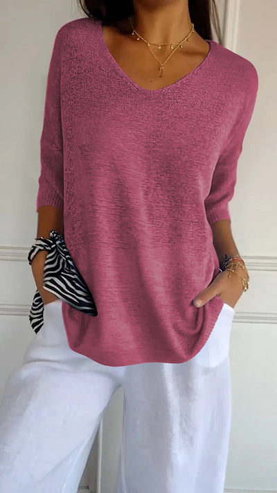 Amanda | Casual Knit Blouse