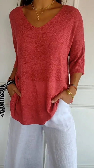 Amanda | Casual Knit Blouse