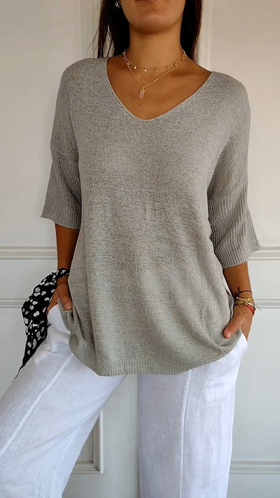 Amanda | Casual Knit Blouse