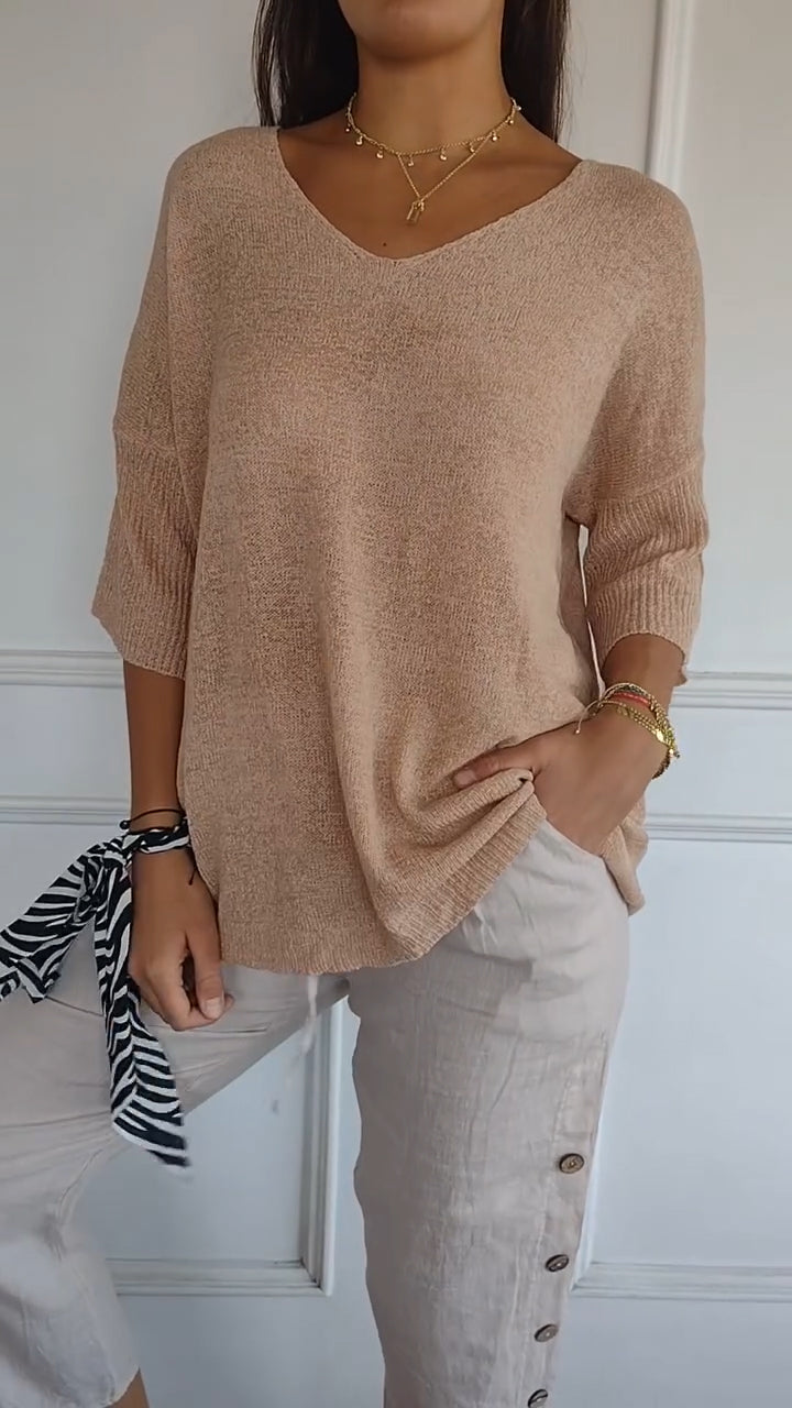 Amanda | Casual Knit Blouse