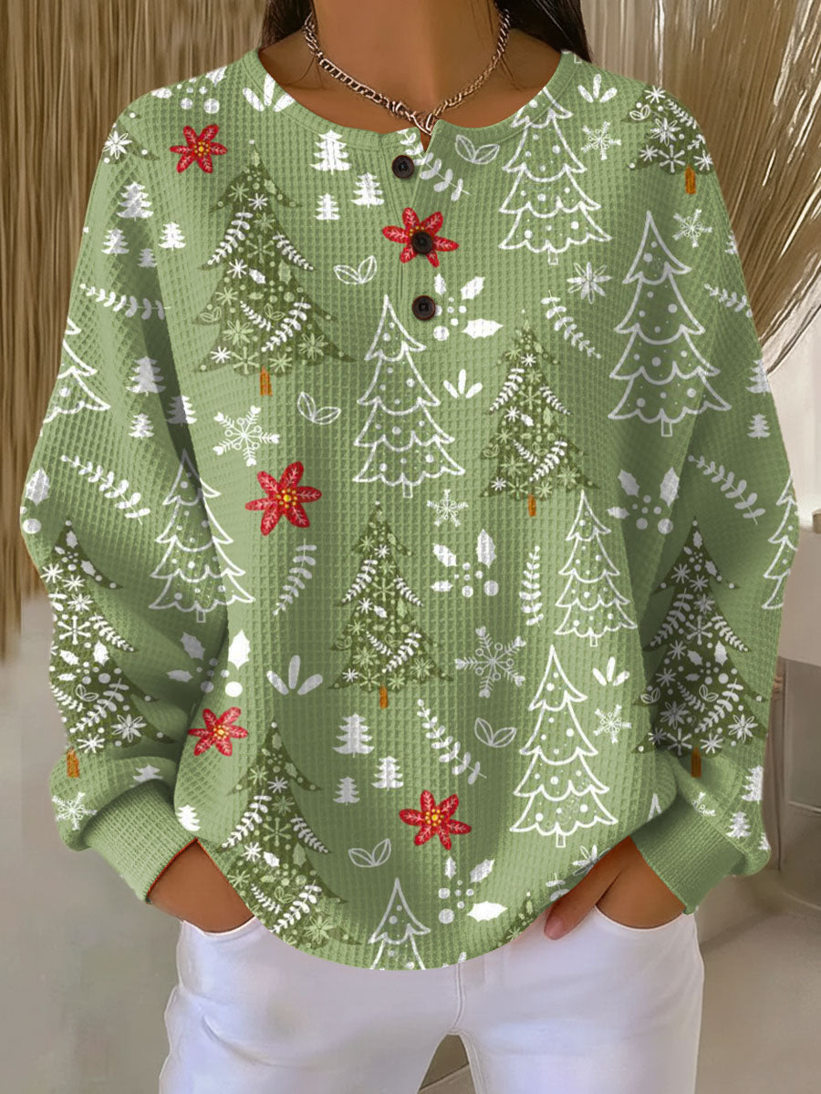 Ingrid™ - Christmas Tree Pattern Sweater