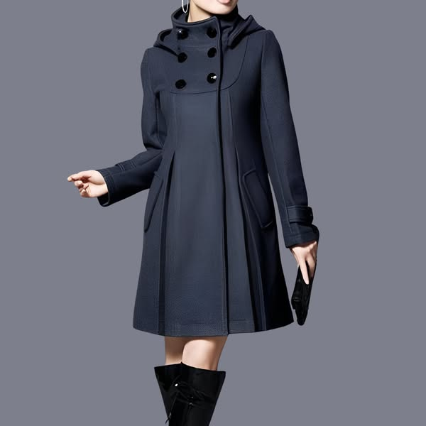 Solvara™ – Elegant Jacket with Double Pockets and Hood
