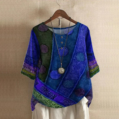 Valarie - Colorful Bohemian Top