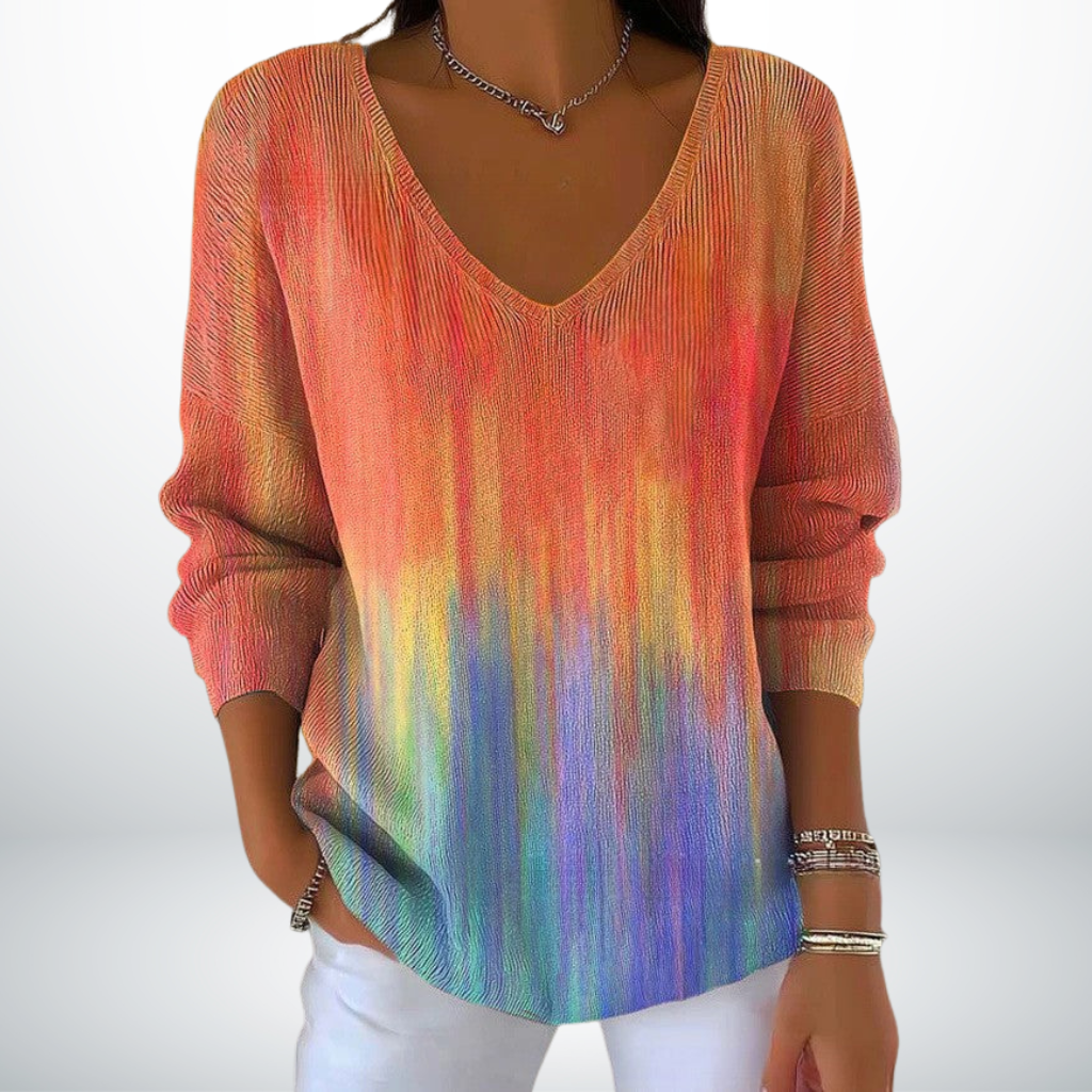 Evelien™ – Classic V-Neck Sweater