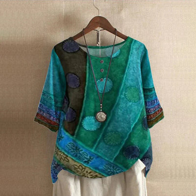 Valarie - Colorful Bohemian Top