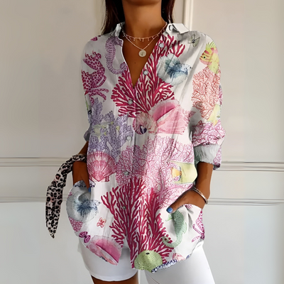 Maia | Floral Summer Blouse