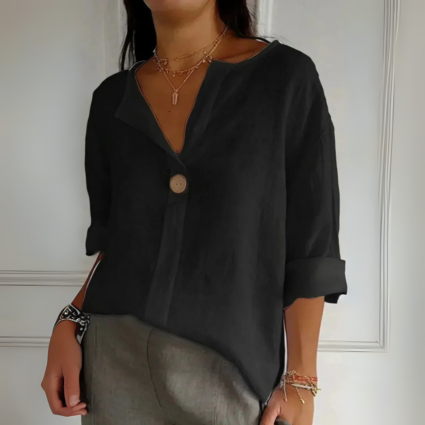 Zamma | Relaxed Linen Top