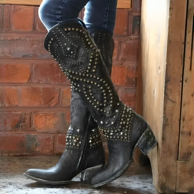 Bree | Western Knee-High Boots