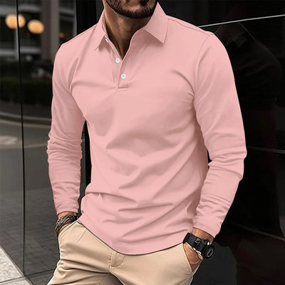 EZRA – RELAXED LONG-SLEEVE POLO