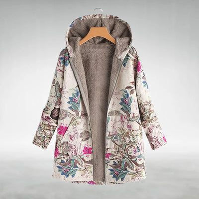 Fleural™ – Stylish Fleece Jacket with Floral Pattern
