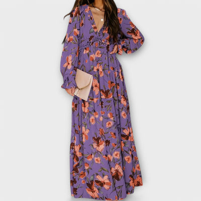 Juno - Elegant Floral Maxi Dress