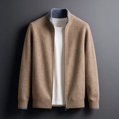 HARVEY™|ELEGANT WOOL ZIP JACKET