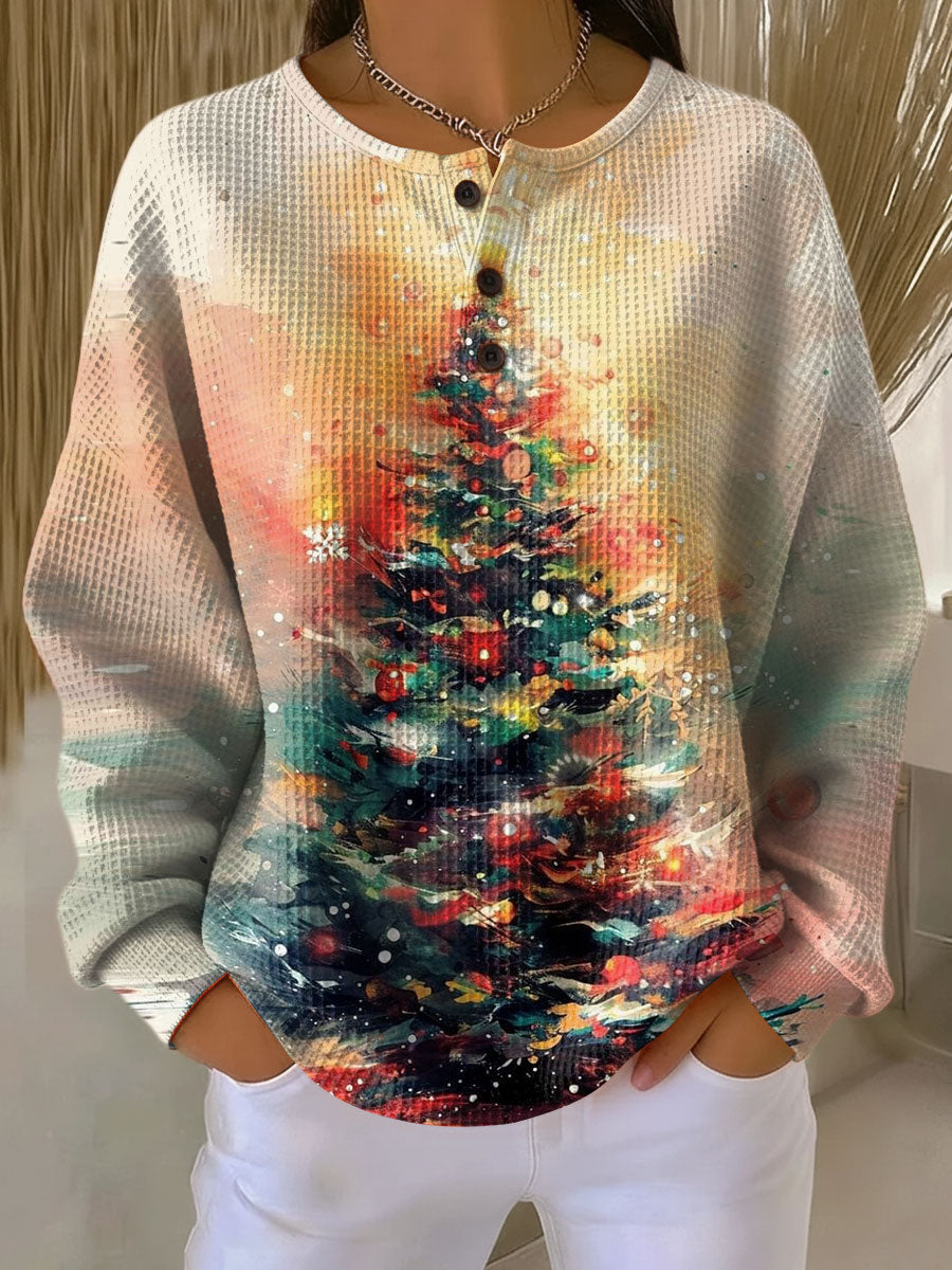 Ella™ – Sweater with Christmas Tree and Coziness