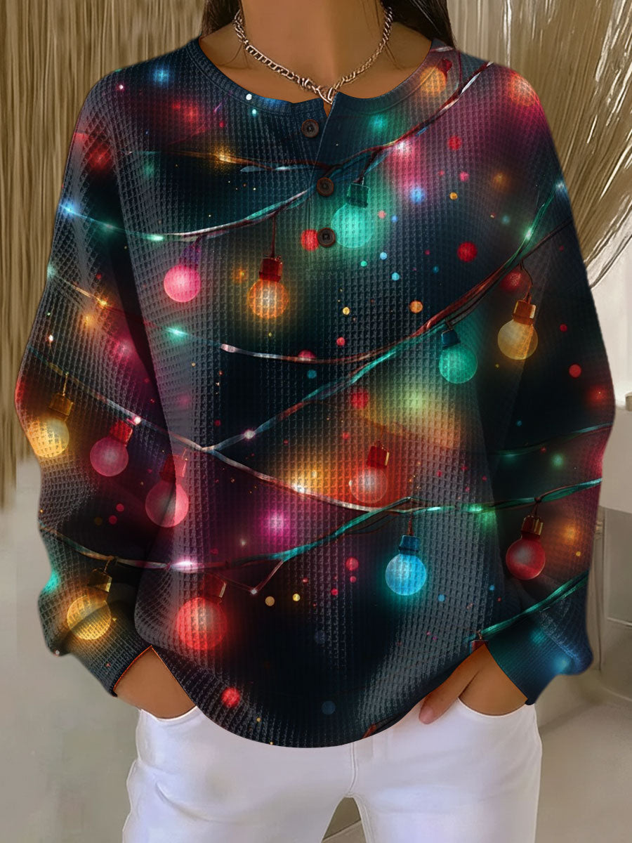 Sanna™ – Christmas Sweater with Lanterns and Hygge