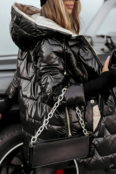 Gina | Elegant Winter Coat with Hood And Padding