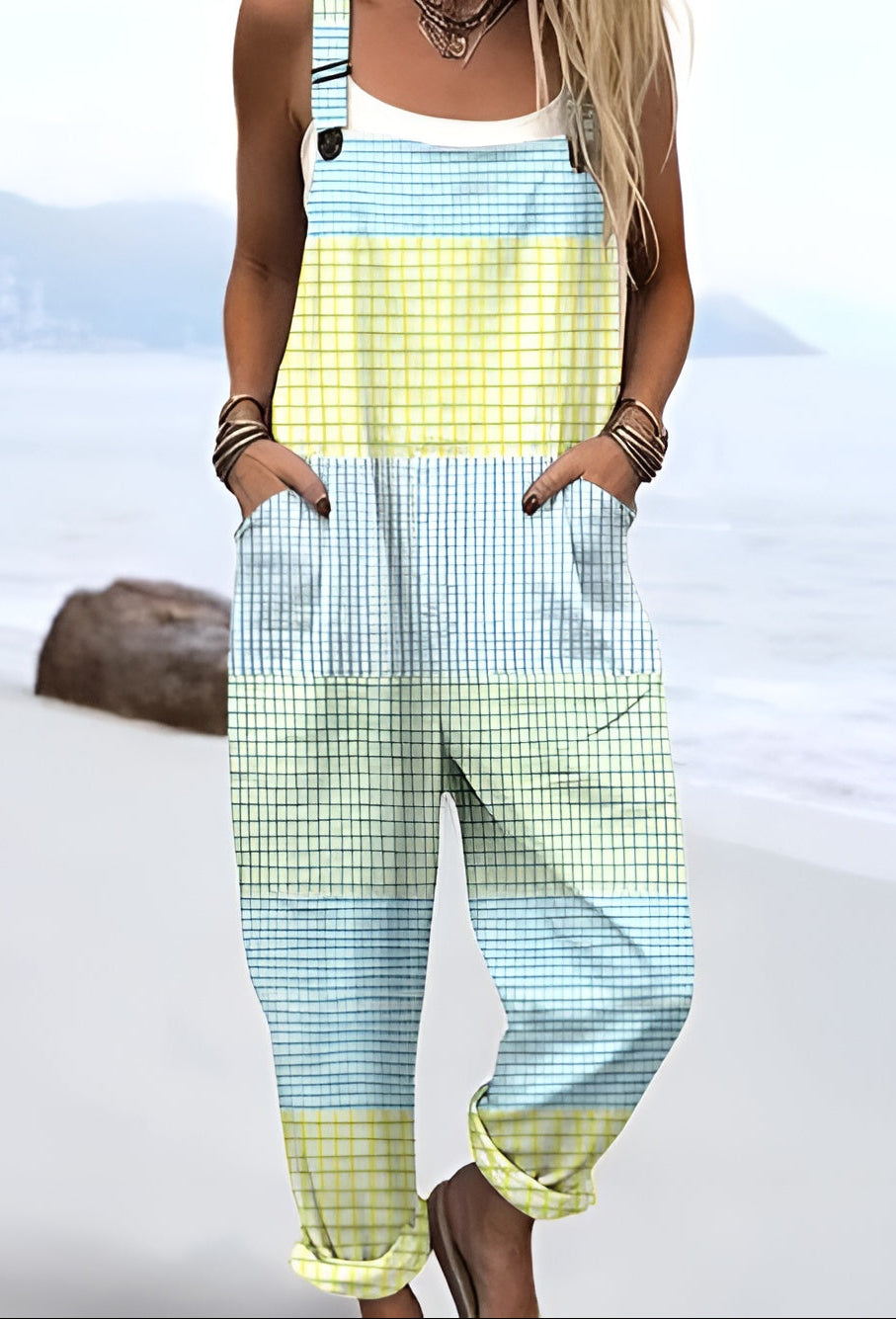 Tilde™ | Pastel Grid Overalls