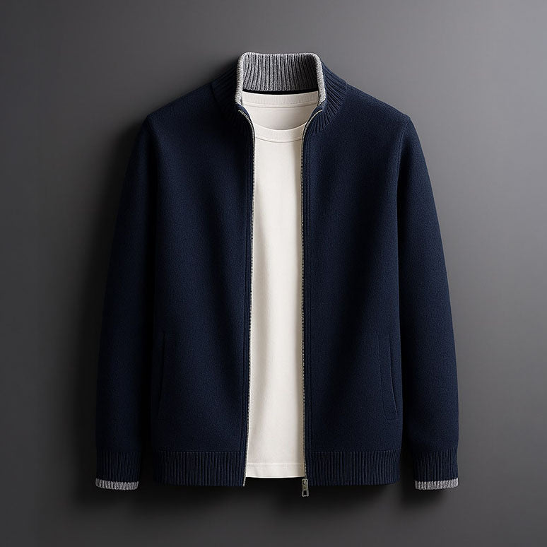 HARVEY™|ELEGANT WOOL ZIP JACKET